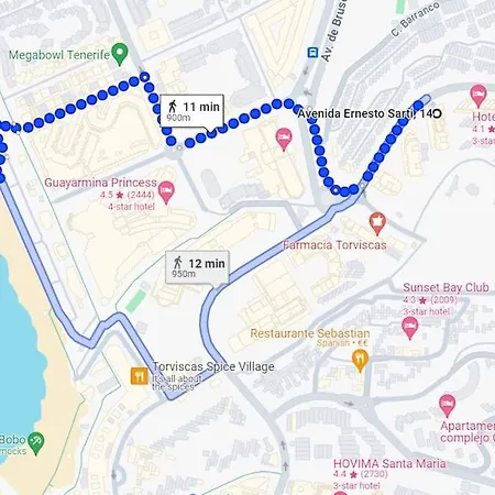 Aqua Vista Fanabe Getaway: 1br- 2 Seaview Terraces * Costa Adeje (Tenerife)